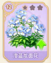 澄蓝龙面花